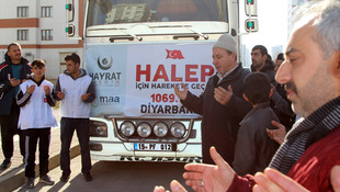 Diyarbakır'dan Halep'e insani yardım
