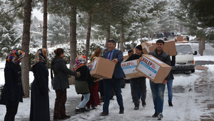 Diyarbakır'dan Haleplilere yardım