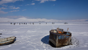 Donan gölde futbol keyfi