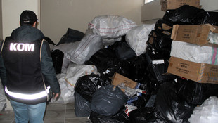 Erzurum'da kaçak sigara zinciri çökertildi