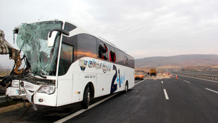 Gaziantepte yolcu otobüsü devrildi: 5 yaralı