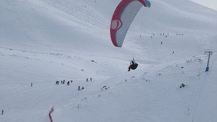 Hesarek Kayak Merkezine yoğun ilgi