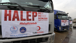 Karabük'ten Haleplilere 3 tır dolusu yardım