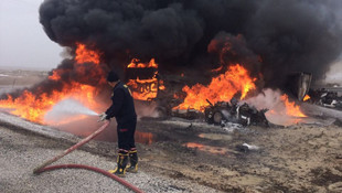 Konyada TIR ile mazot yüklü tanker çarpıştı! 2 ölü