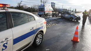 Manisa'da trafik kazası: 1 ağır yaralı