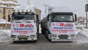 Muş'tan Haleplilere yardım