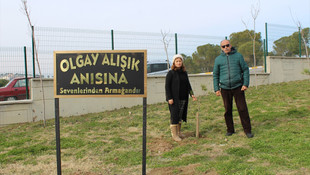 Ölen oğulları için hastane bahçesini ağaçlandırdılar