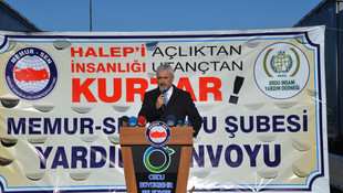 Ordu'dan Halepliler için 7 tır yardım malzemesi