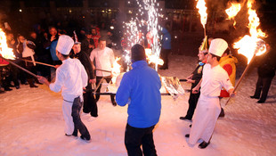 Palandöken'de yeni yıl coşkusu