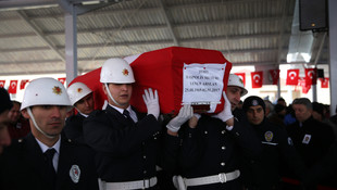 Şehit polis Arslan Gaziantepte son yolculuğuna uğurlandı