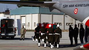 Şehit Teğmen Yazganın naaşı memleketi Gaziantepe getirildi