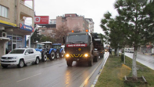 Suriye sınırına askeri sevkiyat
