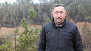 Sürmene'deki orman yangını