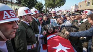 El Bab şehidi Mete Can Hatayda son yolculuğuna uğurlandı