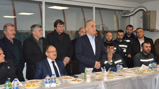 Türk-İş Genel Başkanı Atalay, yeni yıla işçilerle girdi