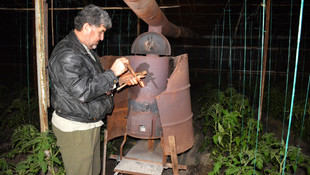 Yeni yıla don nöbeti tutarak girdiler