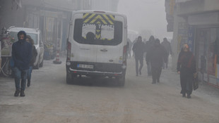 Yüksekova'da yoğun sis