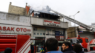 Zeytinburnu'nda iş yeri yangını