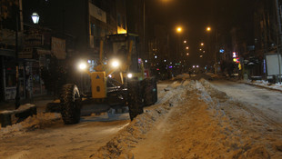 Kars'ta karla mücadele