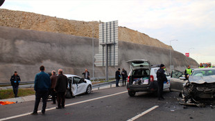 Kocaeli'de zincirleme trafik kazası: 1 ölü, 4 yaralı