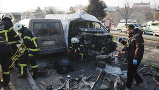 Kütahya'da zincirleme trafik kazası: 1 ölü, 1 yaralı