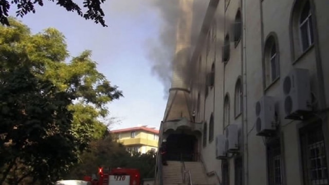 İstanbulda cami yangını! 