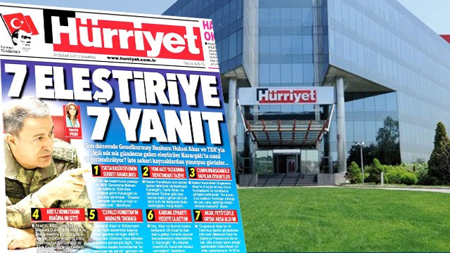 Skandal haberle ilgili Hürriyetten açıklama geldi