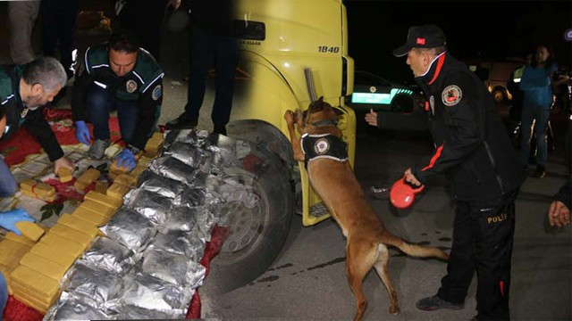 İranndan gelen TIRda 9 milyon TLlik uyuşturucu bulundu