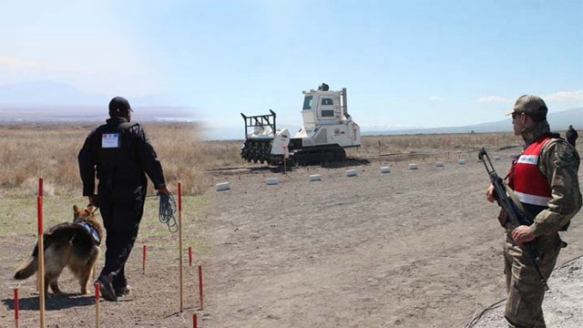 Ermenistan İran ve Azerbaycan sınırındaki mayınlar temizleniyor