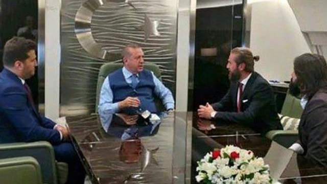 Diriliş ekibi Erdoğanın uçağında!