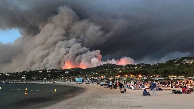 Fotoğraflar şaşırttı! Fransa yanıyor