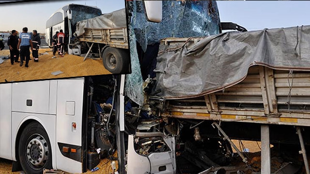 Ankarada feci kaza! Otobüsle TIR çarpıştı!