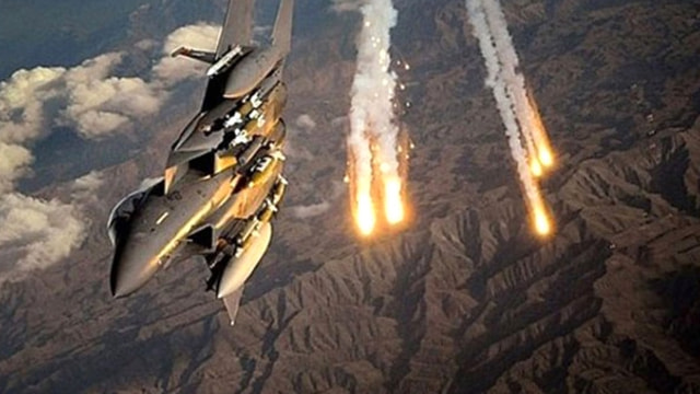 Türk jetleri konvoyun girdiği bölgeyi bombalıyor!