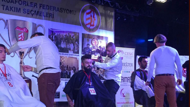 Kürşat Işık yarattığı saçla ödül aldı