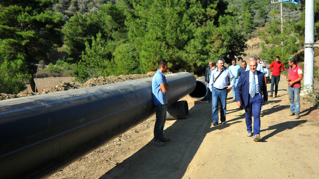 Seferihisar sulama iletim hattı yenileniyor