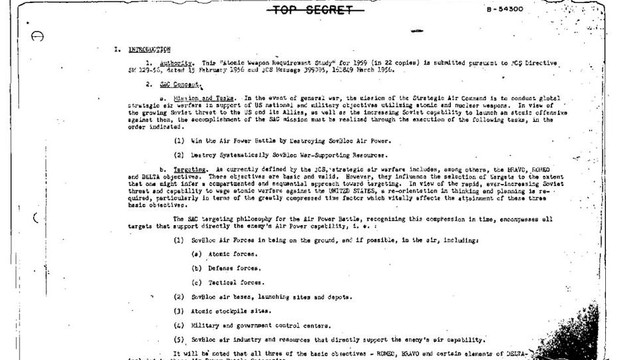 ABD'nin Soğuk Savaş dönemi nükleer saldırı planları ortaya çıktı