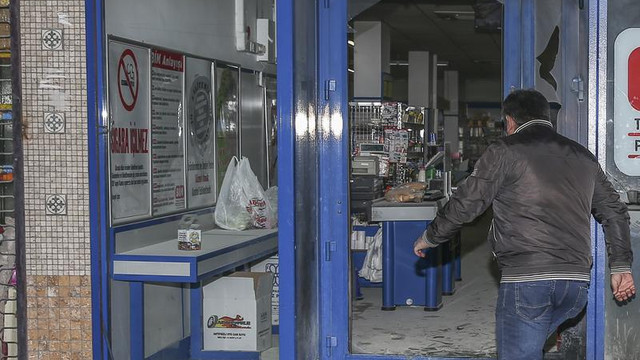 Başkentte markete molotofkokteylli saldırı