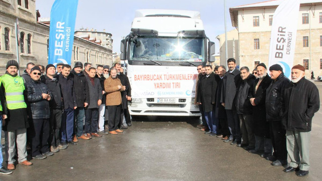 Bayırbucak Türkmenlerine gıda ve yakacak yardımı