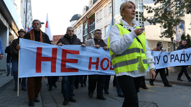 Bosna Sırp Cumhuriyeti'nde "iş kanunu" protestosu