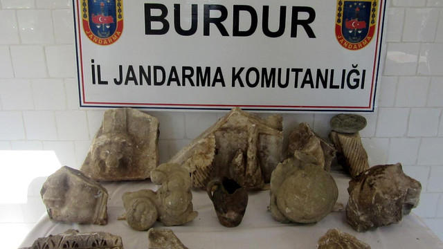 Burdur'da tarihi eser operasyonu