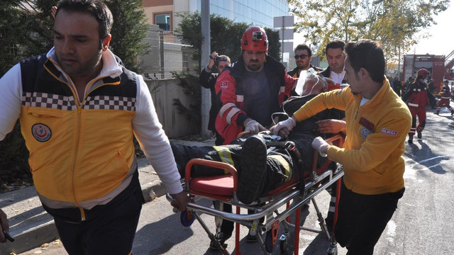 Bursa'da iplik fabrikasında yangın