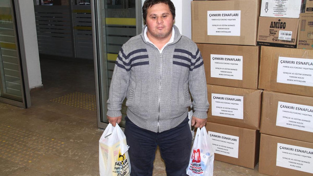 Engellilerden Bayırbucak Türkmenlerine insani yardım