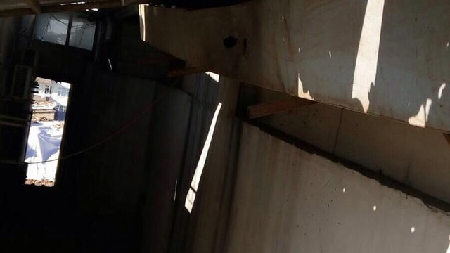 Hastaneye roketatar mermisi isabet etti