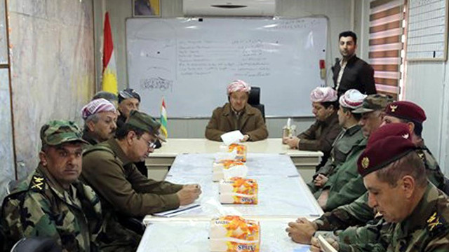 IKBY Başkanı Barzani Başika kasabasında