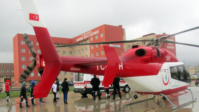 İki kez kalbi duran hasta, ambulans helikopterle İstanbul'a sevk edildi