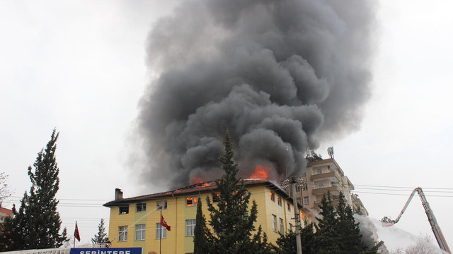 Kahramanmaraş'ta öğrenci yurdunda yangın