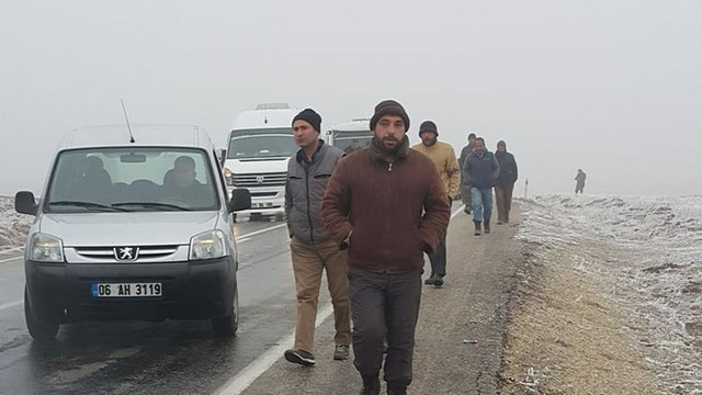 Kırıkkale'de ulaşıma sis engeli