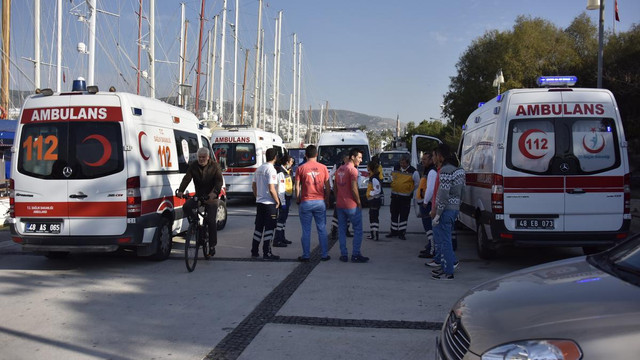 Muğla'da sığınmacıları taşıyan teknenin batması