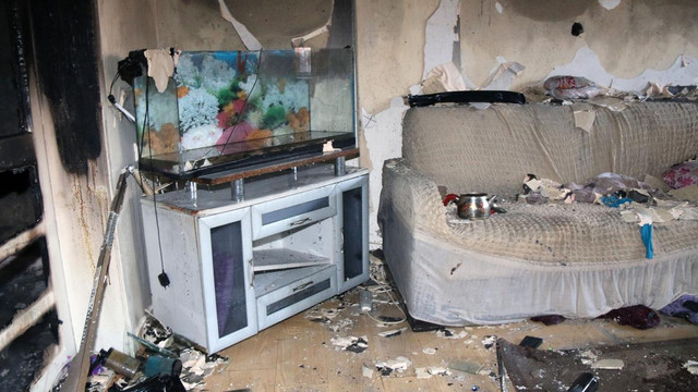 Şarkışla'da ev yangını