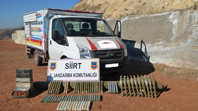 Siirt'te mühimmat ele geçirildi